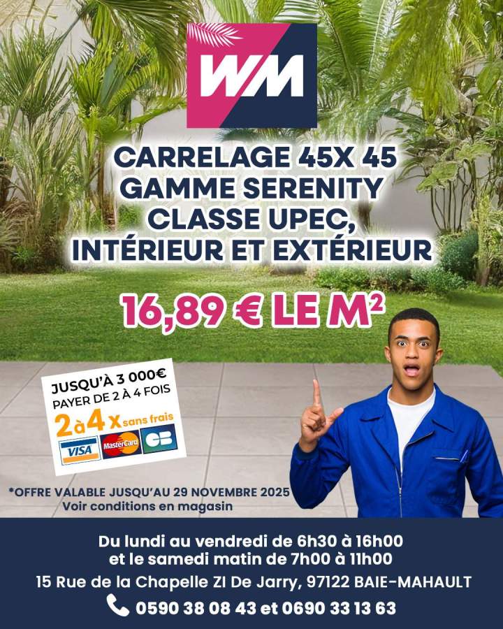 PROMO carrelage 45x45 SERENITE sable